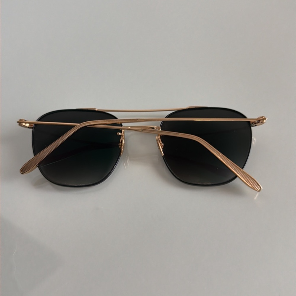 Krewe Earhart Matte Black and 24K Sunglasses - Picture 5 of 9